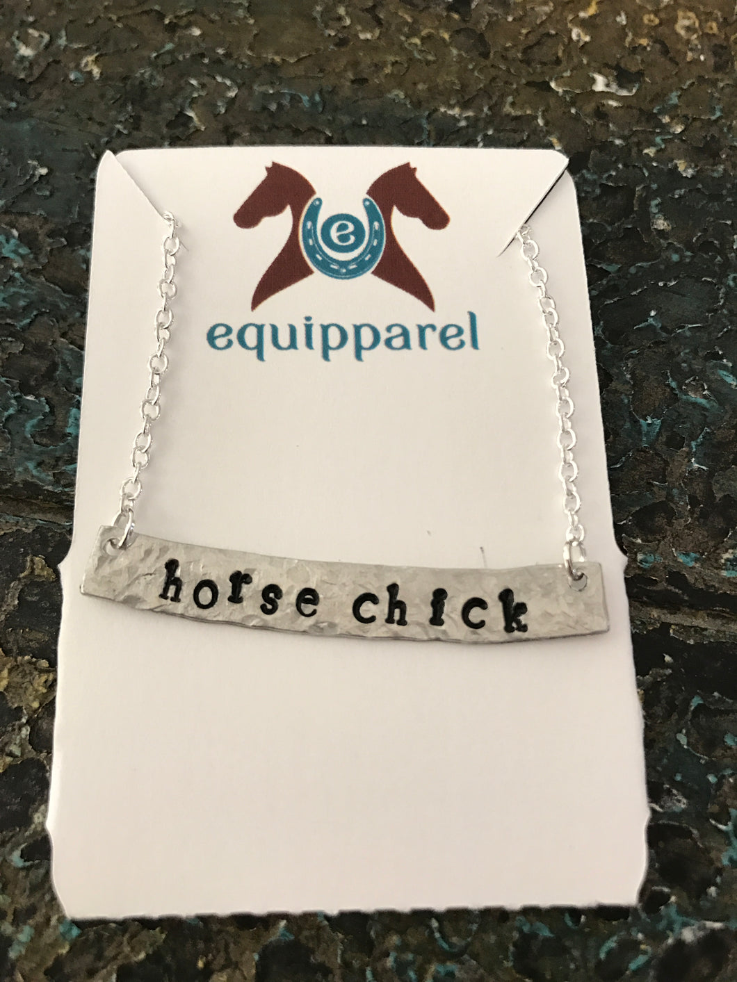 Hammered Horse Chick Necklace