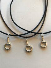 Equestrian Necklaces on Leather Cord w/SS Clasp