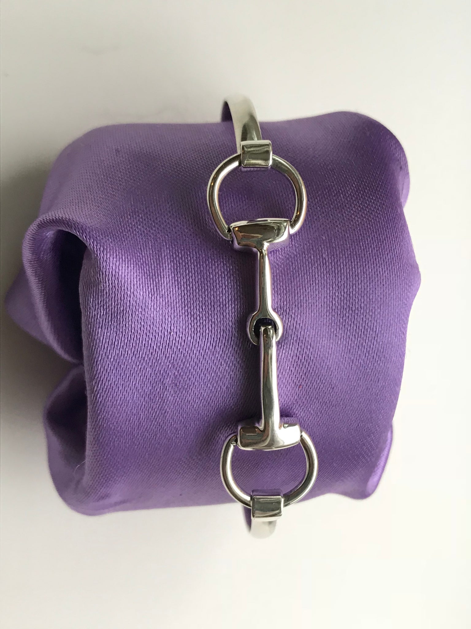 Sterling Silver Snaffle-Bit Style Equestrian Bracelet
