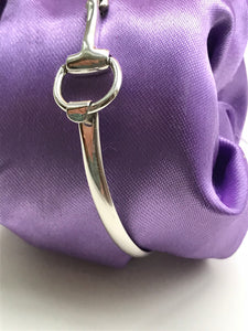 Horse-Bit Sterlling Silver Bangle Bracelet