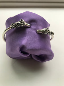 Sterling Silver Horse Head Flex Cuff