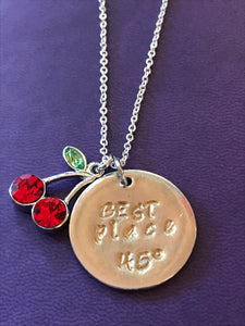 OMP Michigan Stamped Necklace